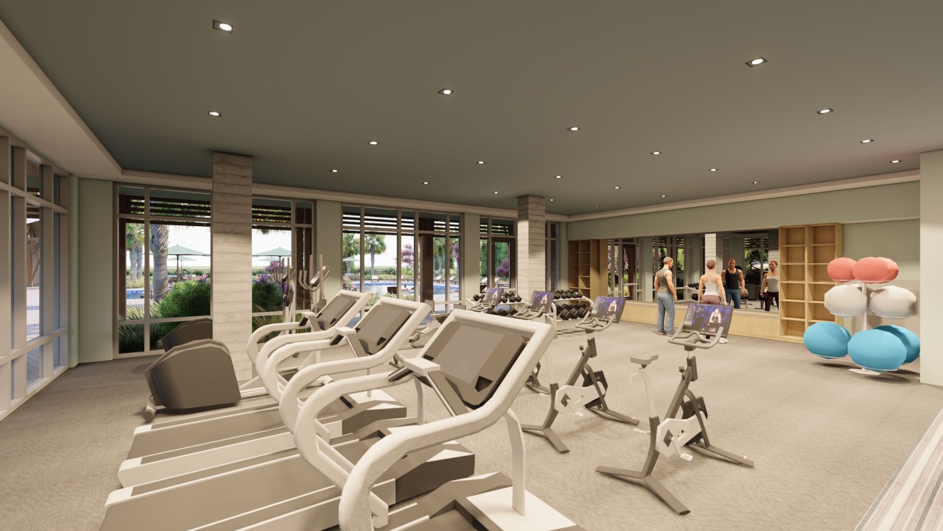 Fitness Center rendering